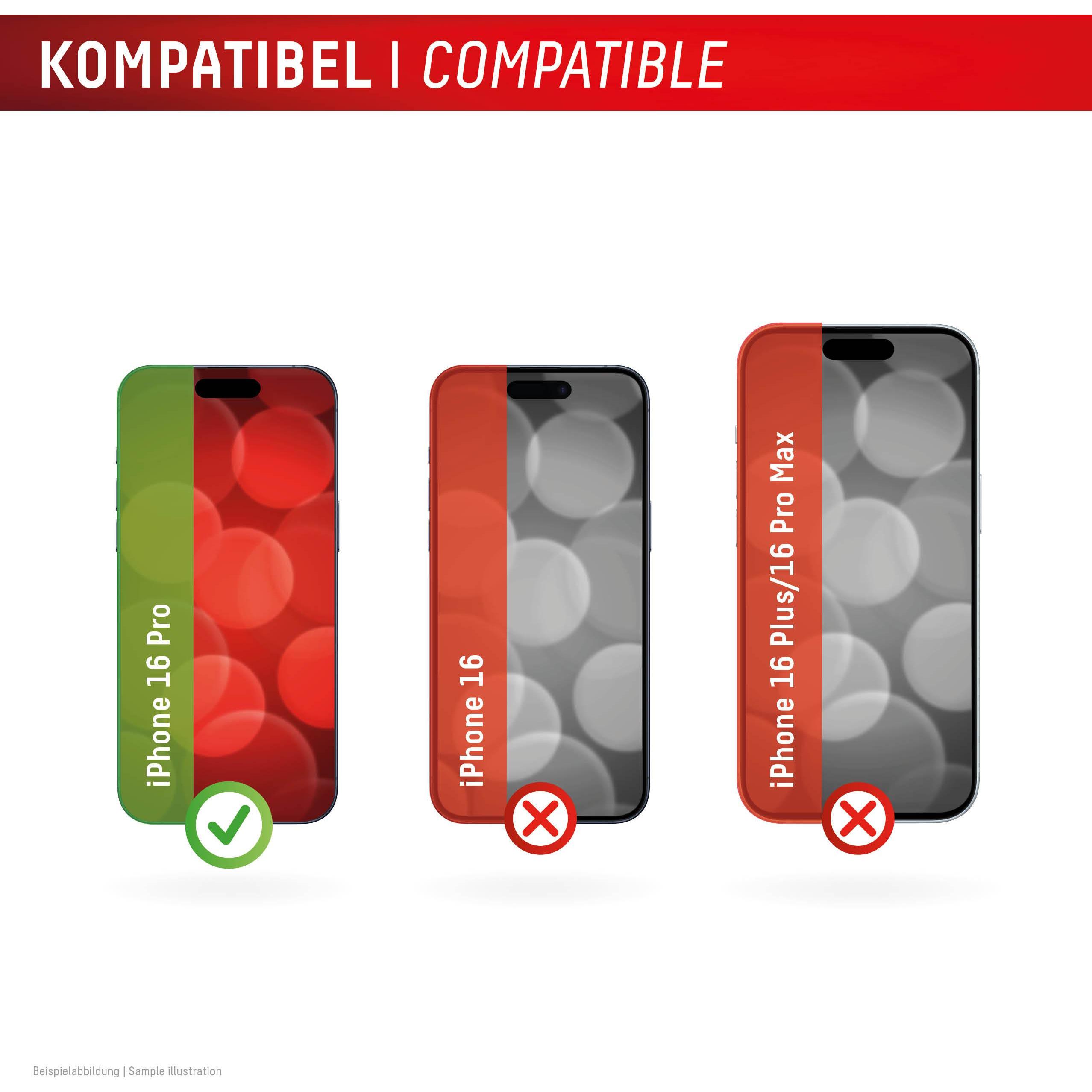 Thumbnail - Displex Smart Glass, Displayschutzfolie (1 Stück, Apple iPhone 16 Pro), Smartphone Schutzfolie, Transparent