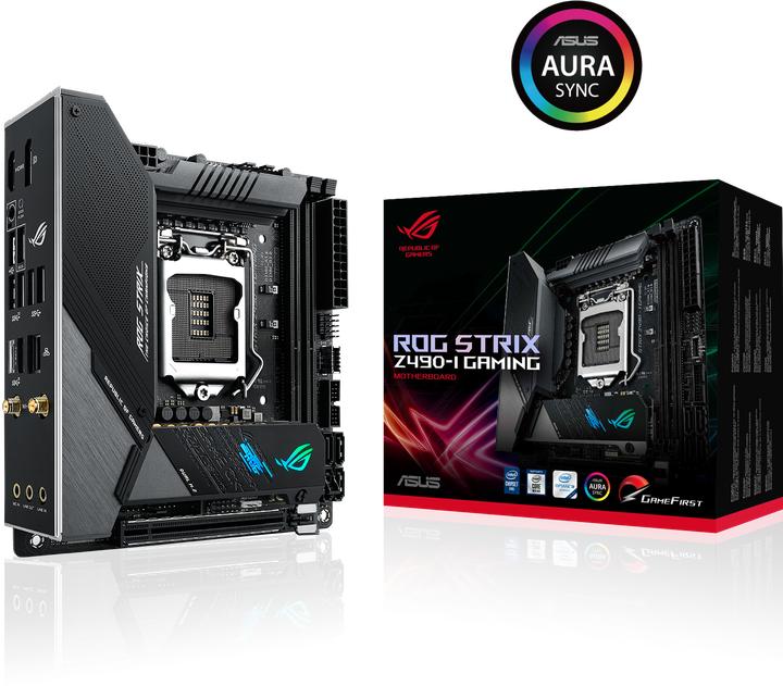 Produktbild ASUS ROG Strix Z490-I Gaming (LGA 1200, Intel Z490, Mini-ITX)