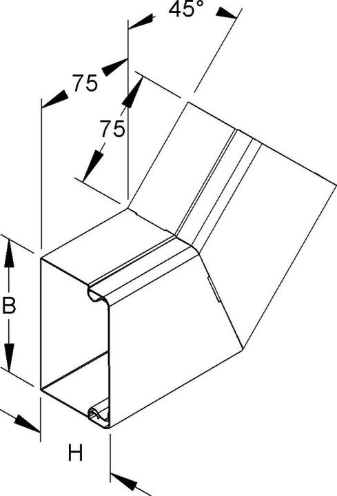 Actual product image Niedax Flat angle (4 cm)