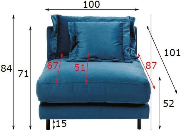 Produktbild Kare Design Sofa Element Lullaby Petrol