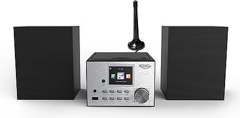 Xoro Mikrostereo-Anlage mit Internetradio, DAB+, Bluetooth, CD-Player und USB-Mediaplayer (DAB+, FM, Internetradio, Bluetooth, WLAN)