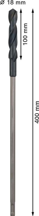 Actual product image Bosch Professional Zubehör PRO Wood HSS installation drill bit, 18 x 100 x 400 mm (18 mm)