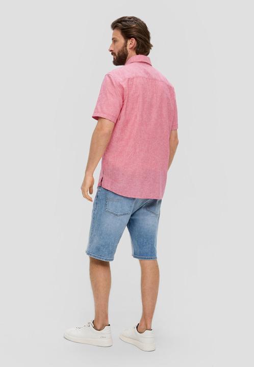 Immagine prodotto s.Oliver Hemd Regular: Kurzarmhemd aus Leinen-Baumwoll-Mix (S)