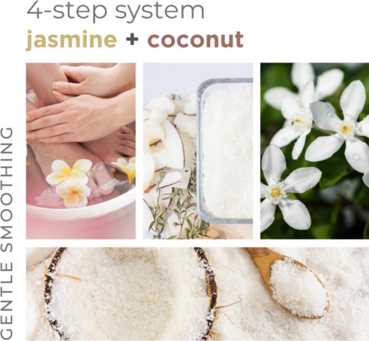 Image du produit Bcl Spa Smoothing Jasmine + Coconut 4 Step System (Bain de pieds, Masque de pied, 20 ml)