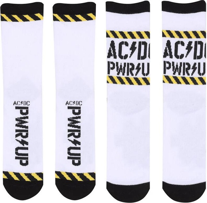 Actual product image AC/DC Unisex Adult Power Up Socks (Pack of 2) (pack of 2, M/L)