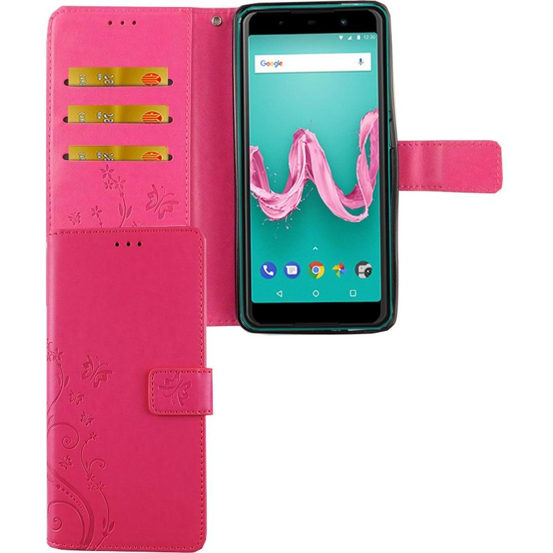 König Design Hülle Handy Schutz für Wiko Lenny 5 Case Cover Tasche Wallet Etui Handyhülle Neu (Wiko Lenny 5), Smartphone...