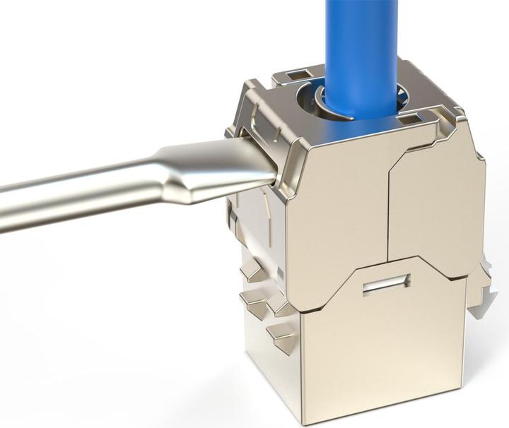 Image du produit Digitus CAT6A court Keystone Jack, blindé, montage sans outils (Module Keystone)