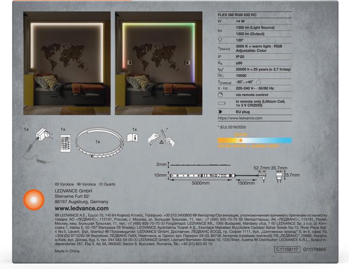 Actual product image Ledvance Flex (Warm white, 500 cm, Indoor)
