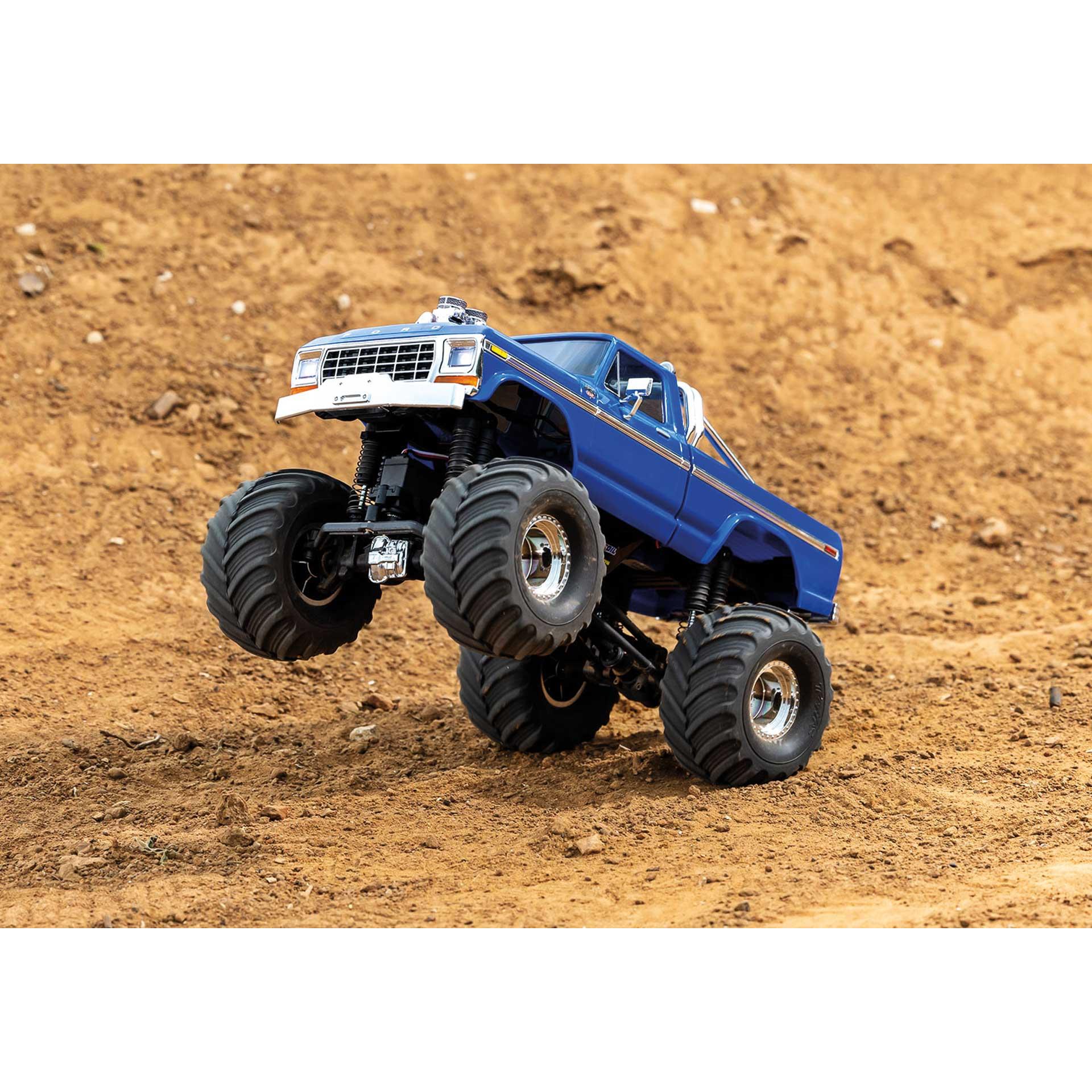 Thumbnail - Traxxas TRX-4MT FORD F150 4X4 BLAU 1/18 MONSTER-TRUCK RTR BRUSHED, MIT AKKU UND USB LADEGERÄT (RTR Ready-to-Run)