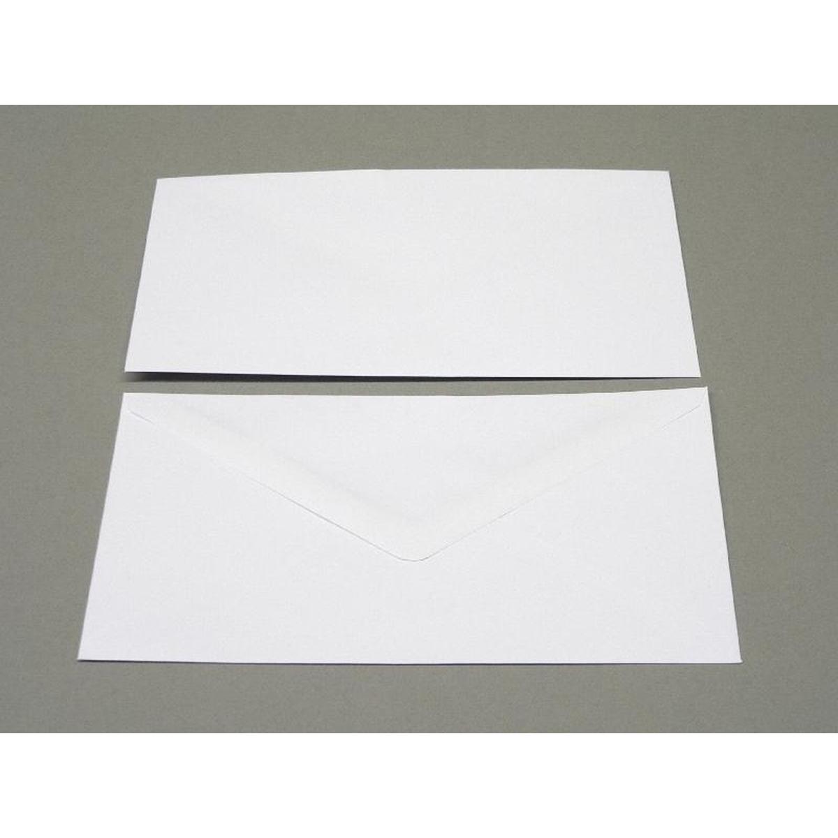 Thumbnail - Blanke, Briefumschlag, Briefumschläge 106x206mm 90g/qm gummiert VE=1000 Stück weiss (1000 x)