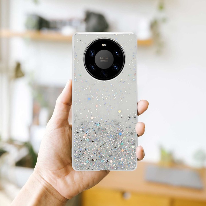 Produktbild Cadorabo TPU Hülle für Huawei MATE 40 PRO mit Glitzer (Huawei Mate 40 Pro)
