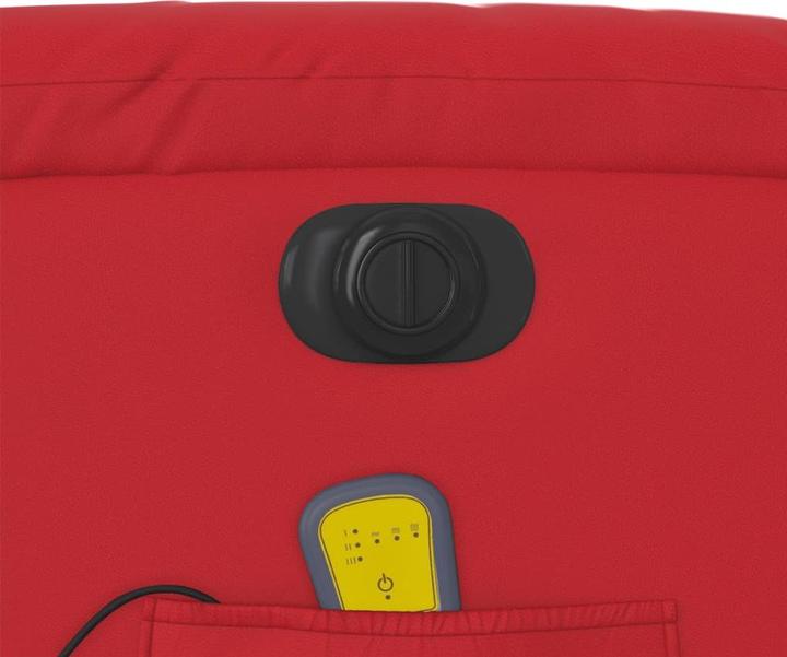 Immagine prodotto vidaXL Sedia da massaggio elettrica in similpelle rossa