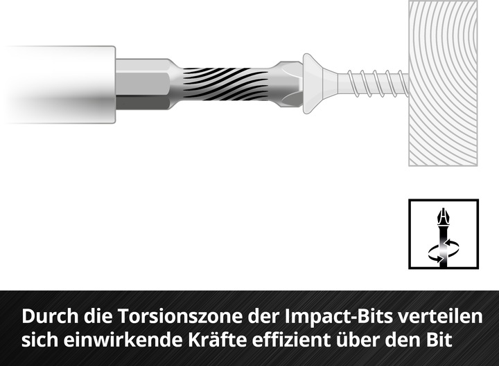 Actual product image Einhell Impact bit set, 109220, M-case, 39 pieces (50 mm, 60mm, 3/8")