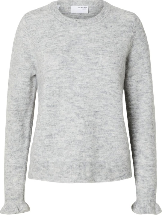 Selected Femme Rüschenärmel Strickpullover
