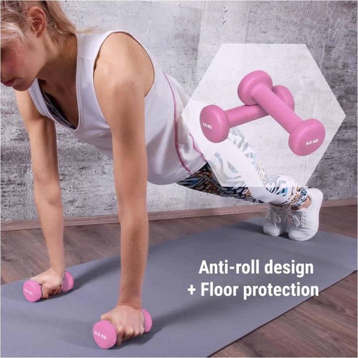 Immagine prodotto Gorilla Sports Manubri da palestra (2 x 0,5 kg)