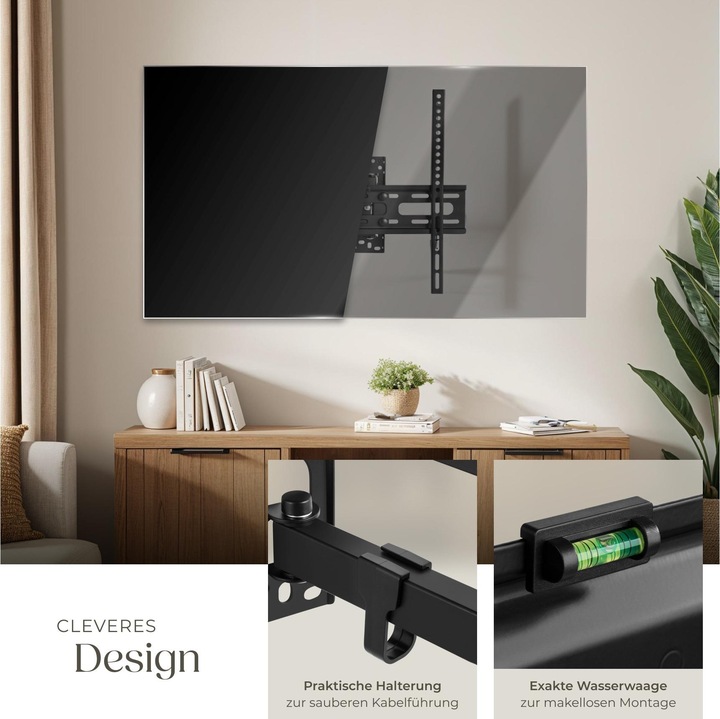 Produktbild tectake TVWandhalterung (Wand, 55", 50 kg)
