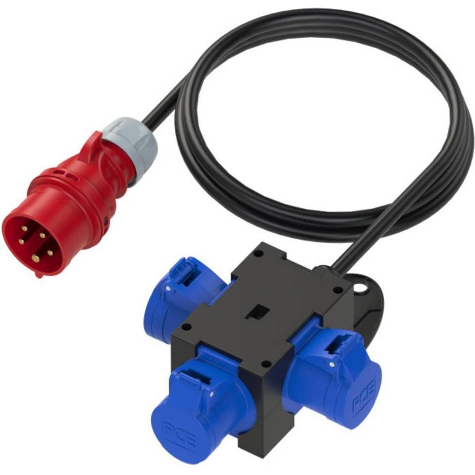 PCE, Baustromverteiler, CEE Stromverteiler (3 x, CEE)