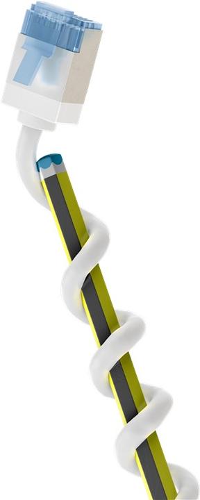 Produktbild Goobay Ultraflexibles CAT 6A Patchkabel, slim, U/FTP, weiss (U/FTP, CAT6a, 7.50 m)