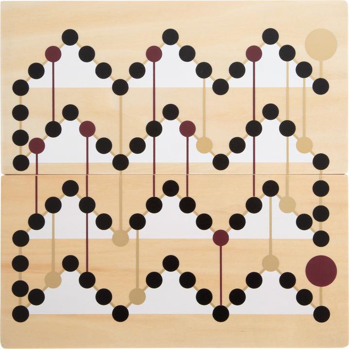 Actual product image small foot Ludo and ladder game "Gold Edition (German)