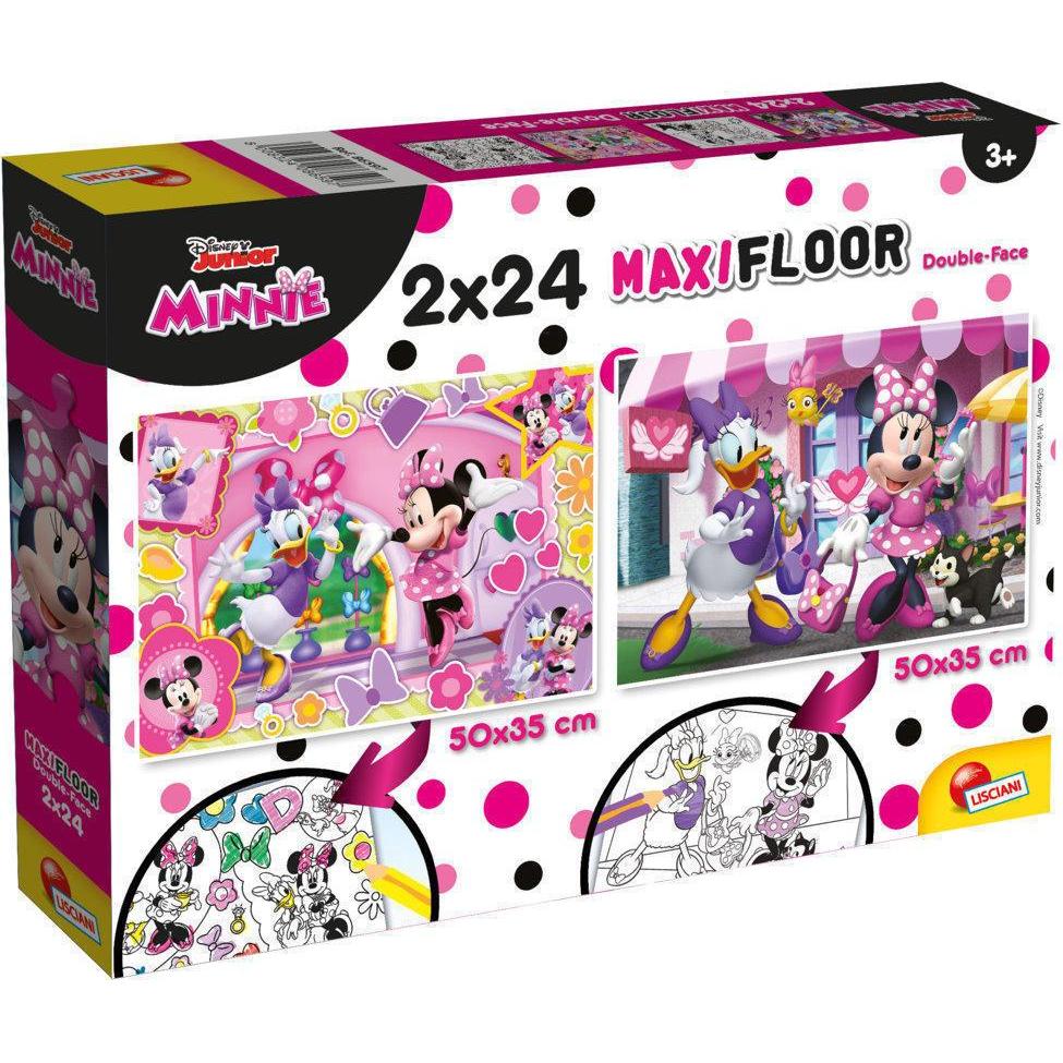 Lisciani Disney Puzzle Maxifloor 2 X 24 Minnie (24 Teile)