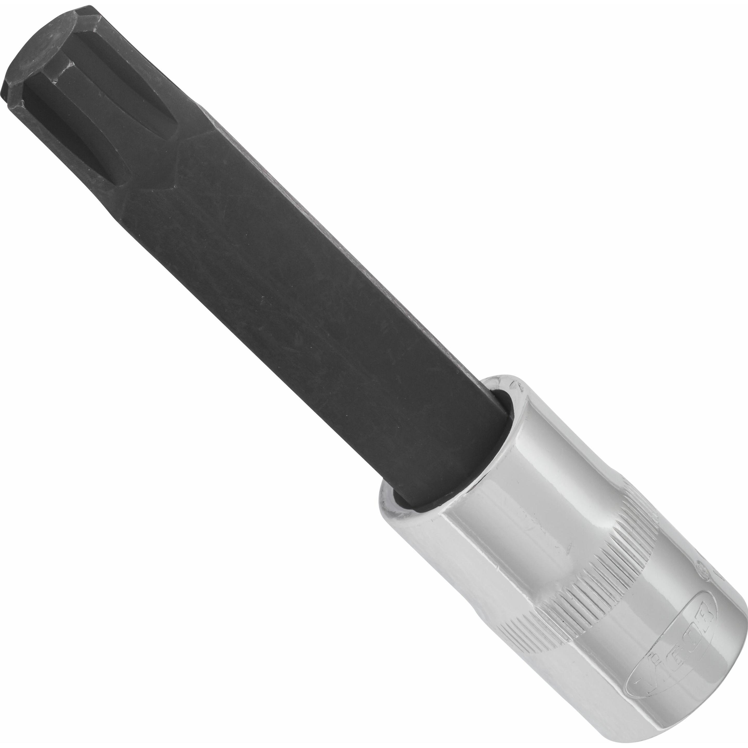 Vigor, Steckschlüssel + Stecknuss, RIBE Schraubendreher-Einsatz ∙ V2219 ∙ Vierkant12,5 mm (1/2 Zoll) ∙ Innen Keilprofil ...