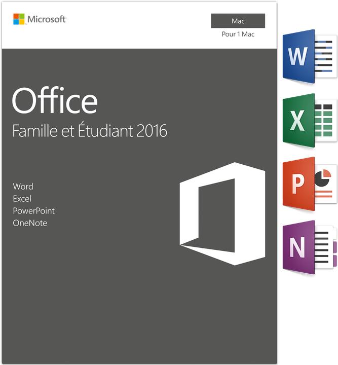 Image du produit Microsoft Office 2016 Famille et Étudiant (1 Utilisateur, Illimité)