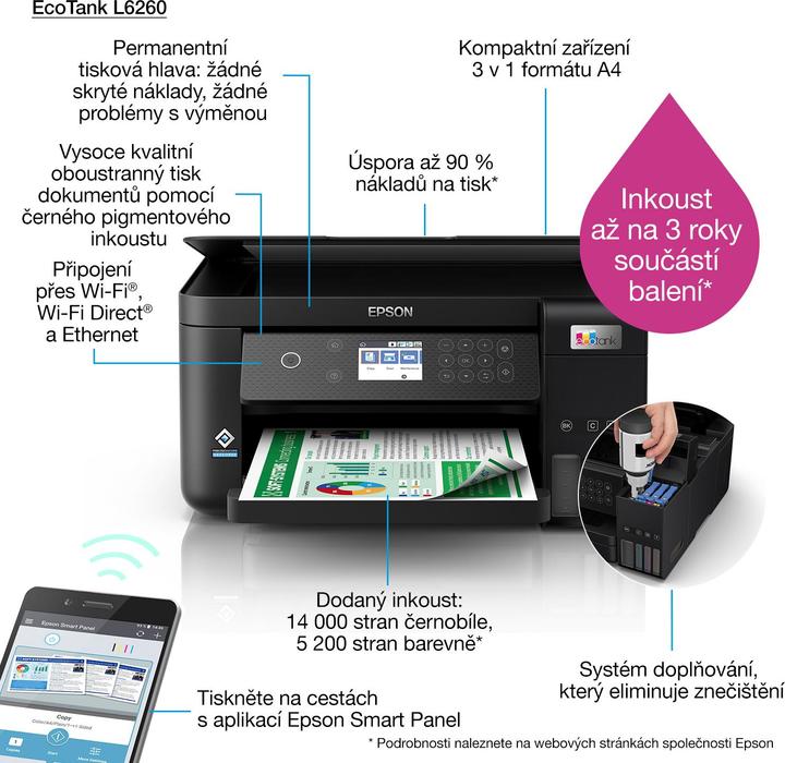 Produktbild Epson EcoTank L6260 (Tintenpatrone)