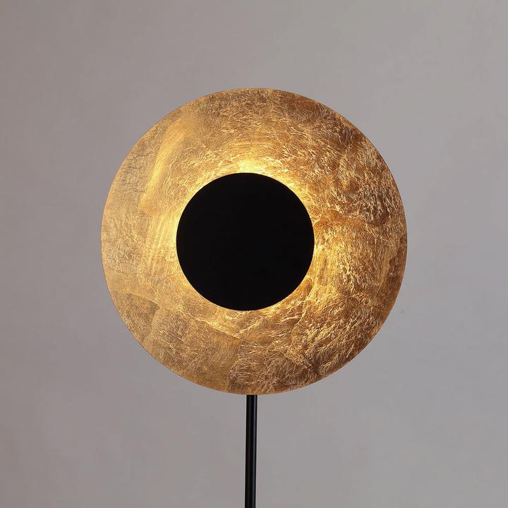 Actual product image s.luce LED floor lamp Plate with marble base & reversible reflector (1270 lm, GU10)