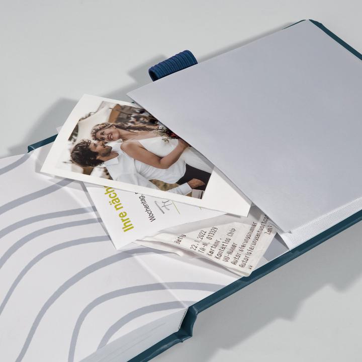 Image du produit Jolie Bloc-notes A6+ dotted, bleu (A6+, Pointillés, Couverture rigide)