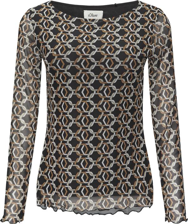 Image du produit S.Oliver T-Shirt Longsleeve aus Mesh im Slim Fit (44)