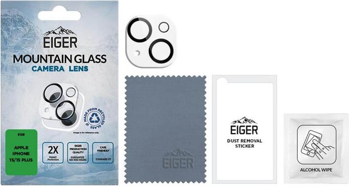 Immagine prodotto Eiger Mountain Glass Lens (1 pz., Apple iPhone 15, Apple iPhone 15 Plus)