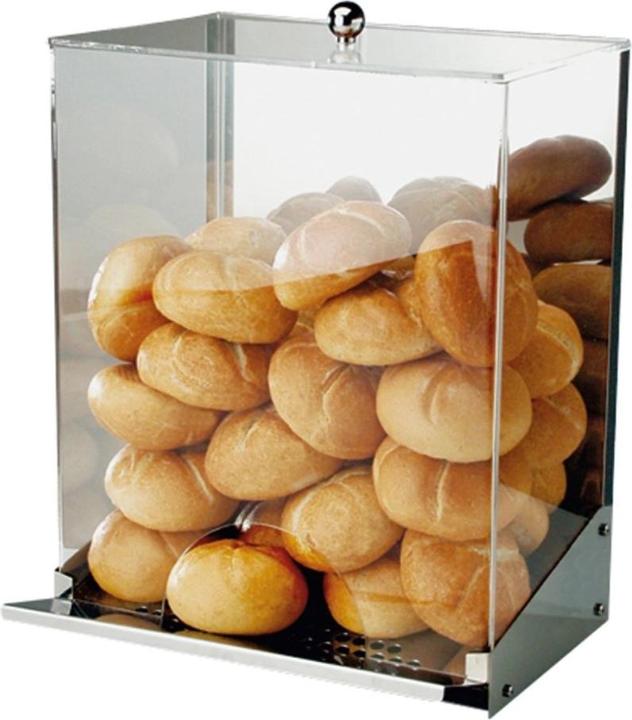 Image du produit APS Distributeur de petits pains Inox, hauteur : 420 mm, longueur : 275 mm, largeur : 330 mm