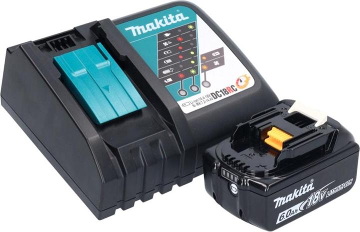 Actual product image Makita DMR056RG1 Battery Radio 18V FM DAB+ with Lantern 360° Flashlight IP65 + 1x Battery 6.0 Ah + (AM, DAB+, FM, Bluetooth)