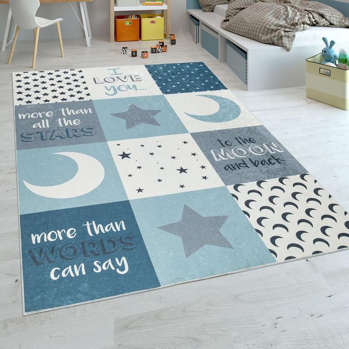 Produktbild Paco Home Jungen Mond Sterne (180 x 280 cm)