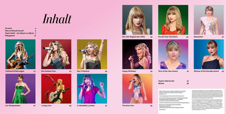 Actual product image Tribute Edition Taylor Swift - Mosaic sticker book