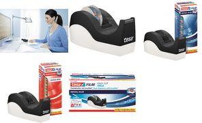 Produktbild tesa EASY CUT ORCA Tischabroller, sauberer Schnitt, inkl. 8 Rollen tesafilm
