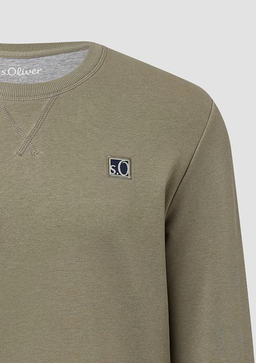 Produktbild s.Oliver Sweatshirt Sweatshirt aus Baumwollmix mit Crew Neck (L)