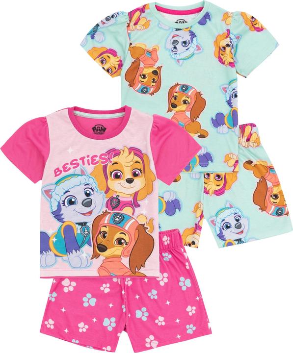 Produktbild Paw Patrol Schlafanzug mit Shorts Mädchen (2erPack) (98)