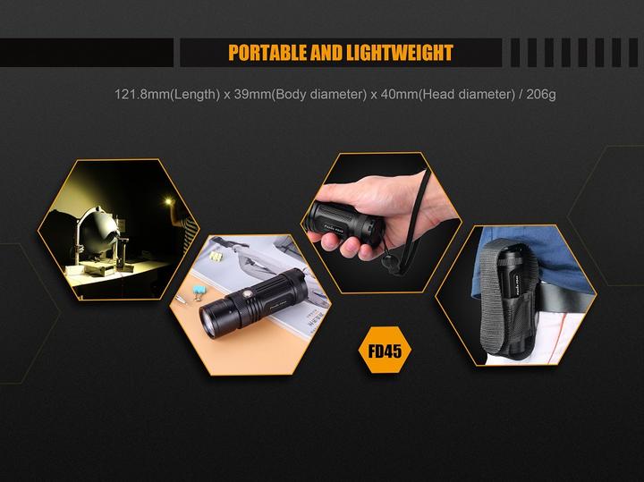 Actual product image Fenix Fd45 (12.18 cm, 900 lm)