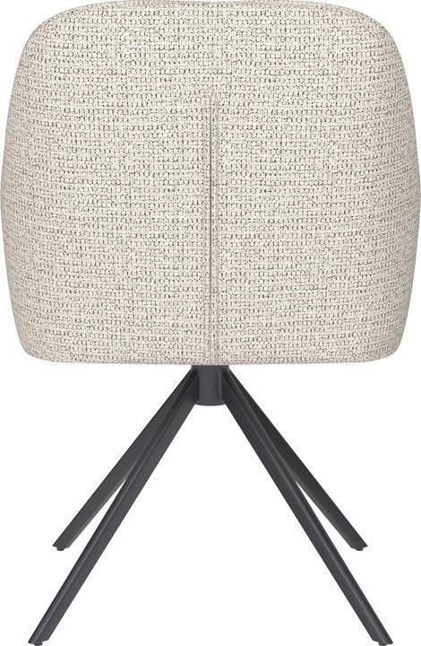 Image du produit White Label Living Chair Otis Off-White Metal Swivel