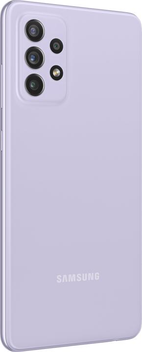 Actual product image Samsung Galaxy A72 (128 GB, Lavender, 6.70", Dual SIM, 4G)