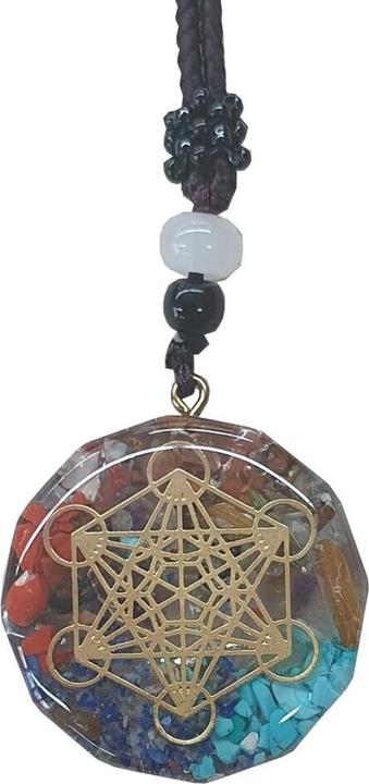 Image du produit Saraswati Collier Orgone Metatron.AC784 (Résine époxy, Fibre plastique, Pierres précieuses)
