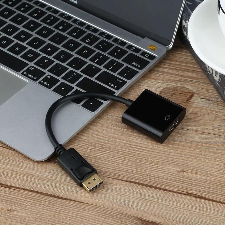 Produktbild Hermex Kabeladapter DisplayPort zu HDMI Adapter DP zu HDMI 60Hz QXGA FullHD (DP, 15 cm)