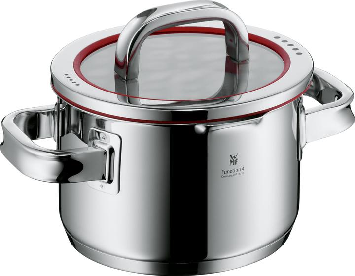 Marmite à induction 16cm couvercle en verre 1,9l Function4 acier inoxydable 18/10 (16 cm, Casserole, Acier inoxydable)