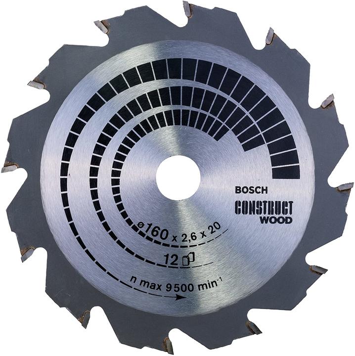 Produktbild Bosch Professional Zubehör PRO Construct Wood Kreissägeblatt, 160 x 2,6 x 20 mm