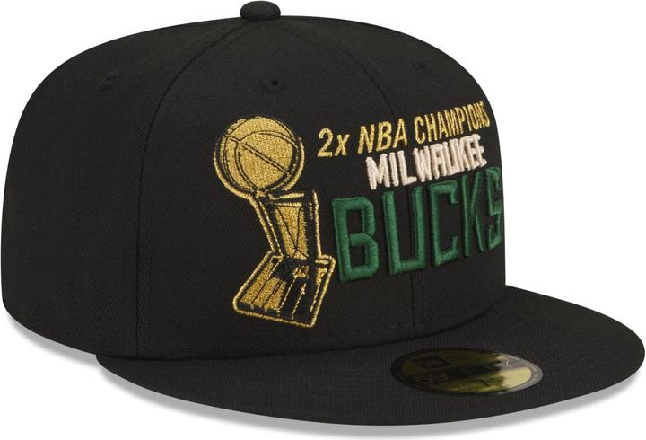 Actual product image New Era 59Fifty Cap - NBA CHAMPIONS Milwaukee Bucks - 7 3/8 (7 3/8)