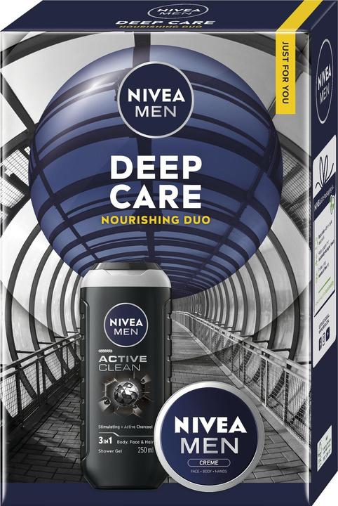 NIVEA Box Cream Duo Geschenkset für Herren (Body care set)