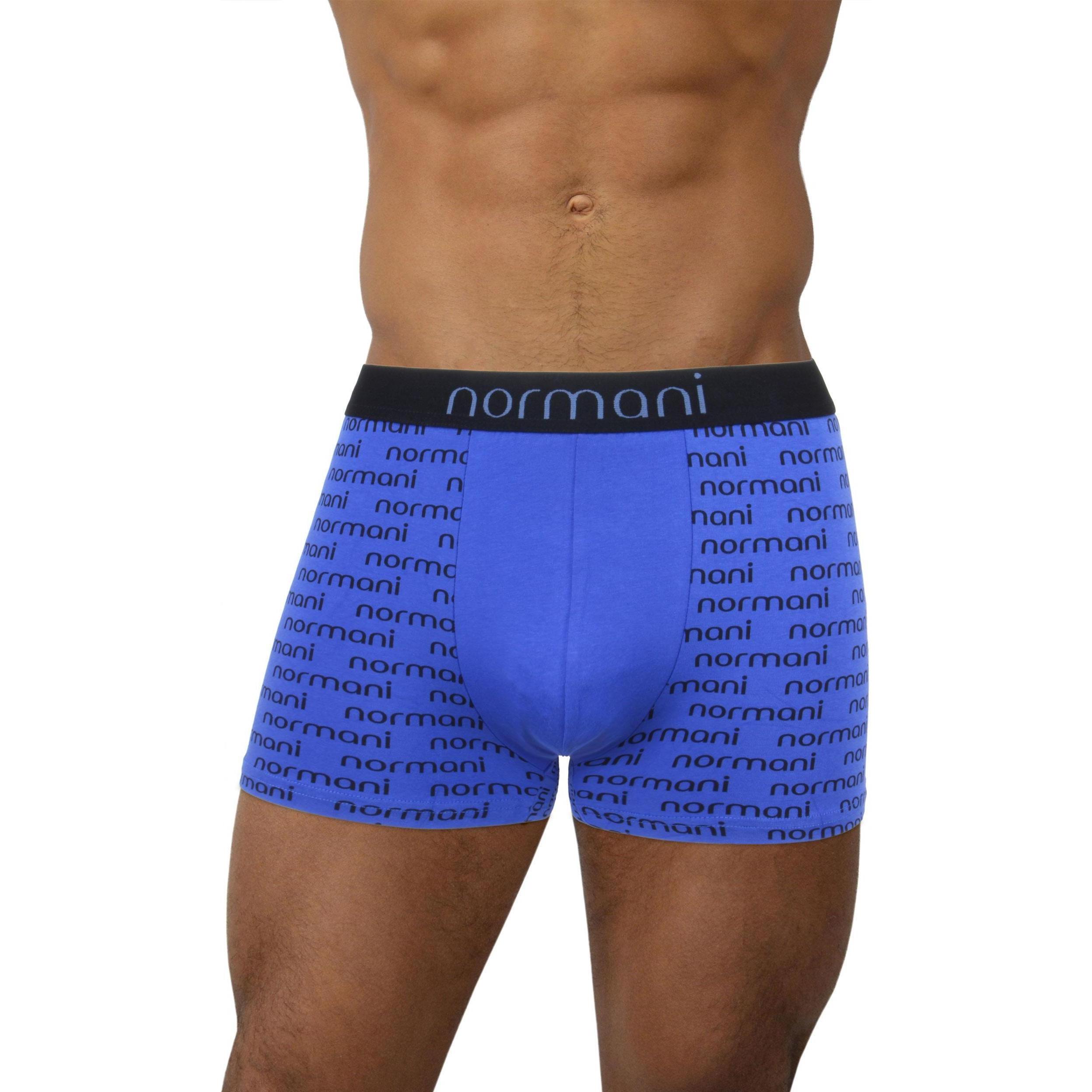 Normani, Herren, Unterhosen, 6 Stück Retro Boxershorts aus Baumwolle, Blau, (XL, 6er Pack)