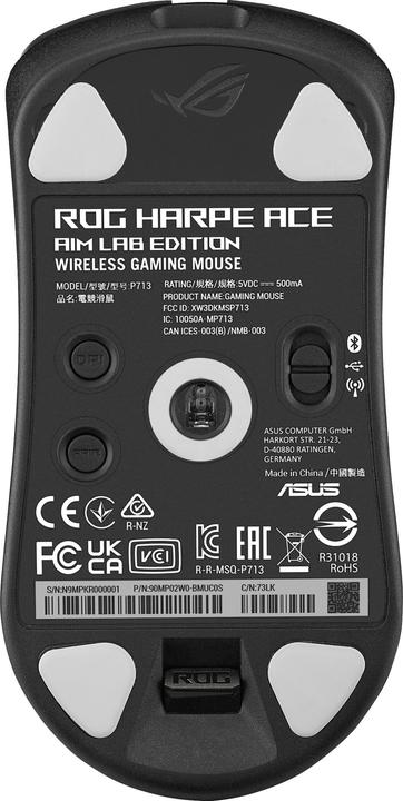 Image du produit ASUS ROG Harpe Ace Aim Lab Edition (Sans fil, Filaire)