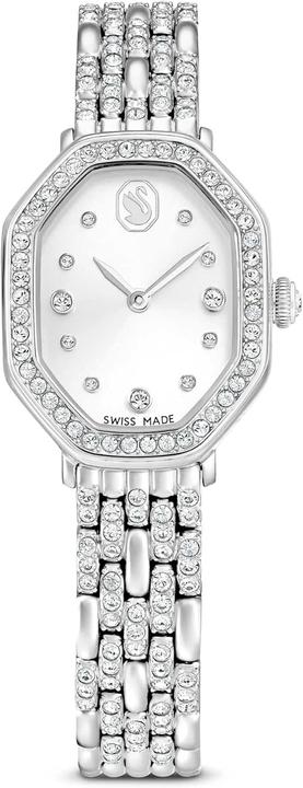 Swarovski Inspired by Timeless Elegance with Octagonal Design and Crystal Accents (Watch with gemstone)